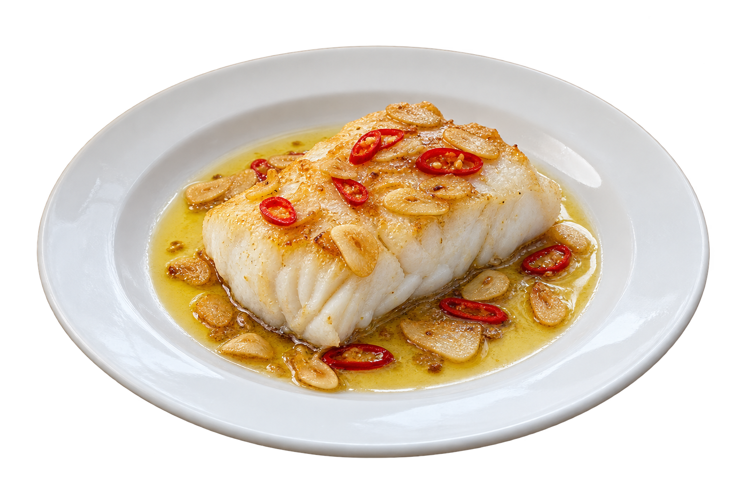 Bacalao confitado a la bilbaína