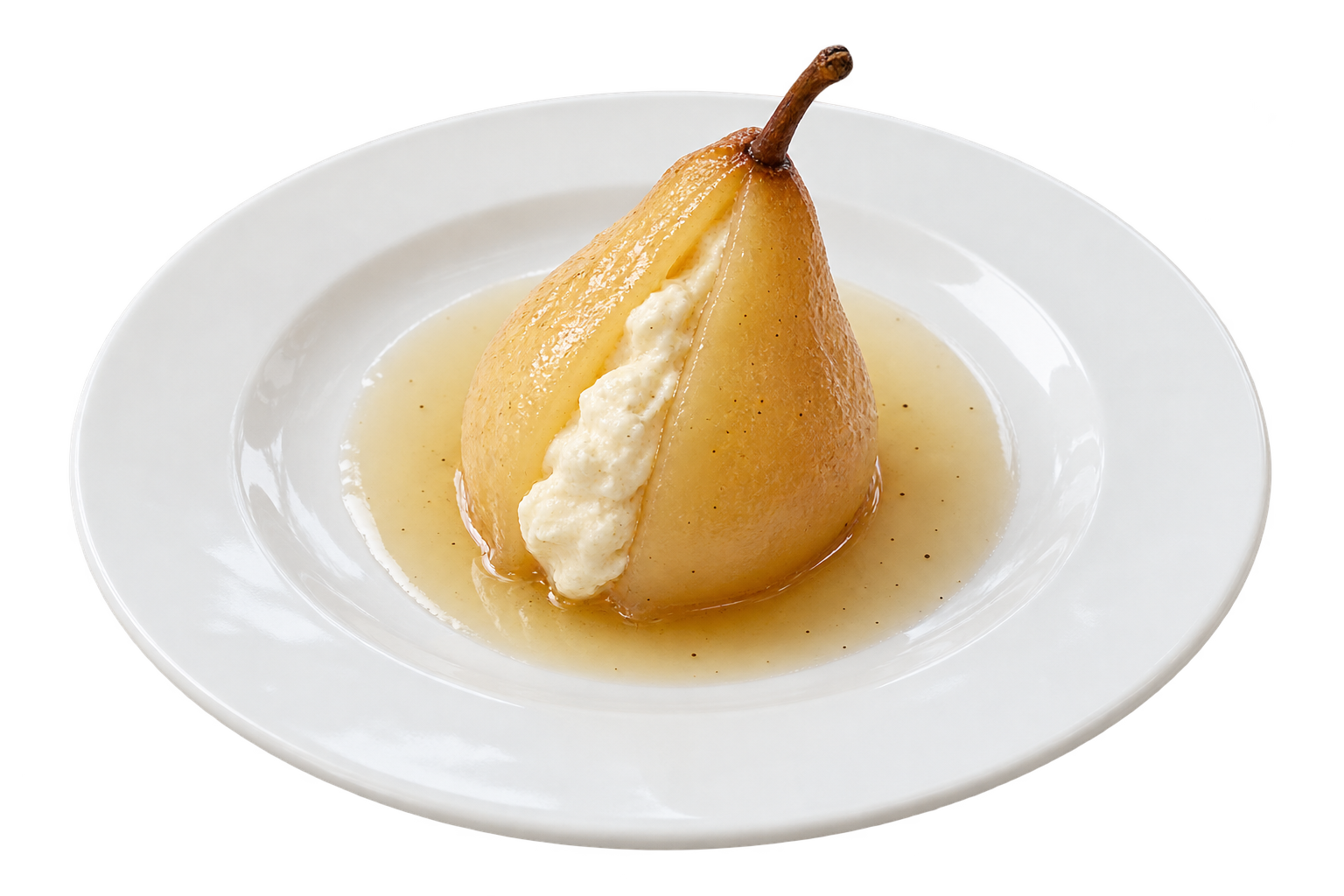 Pera con mascarpone