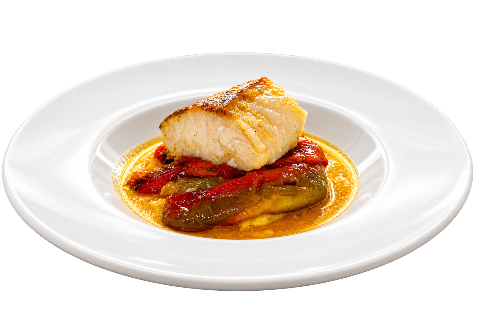 Pescado con pimientos